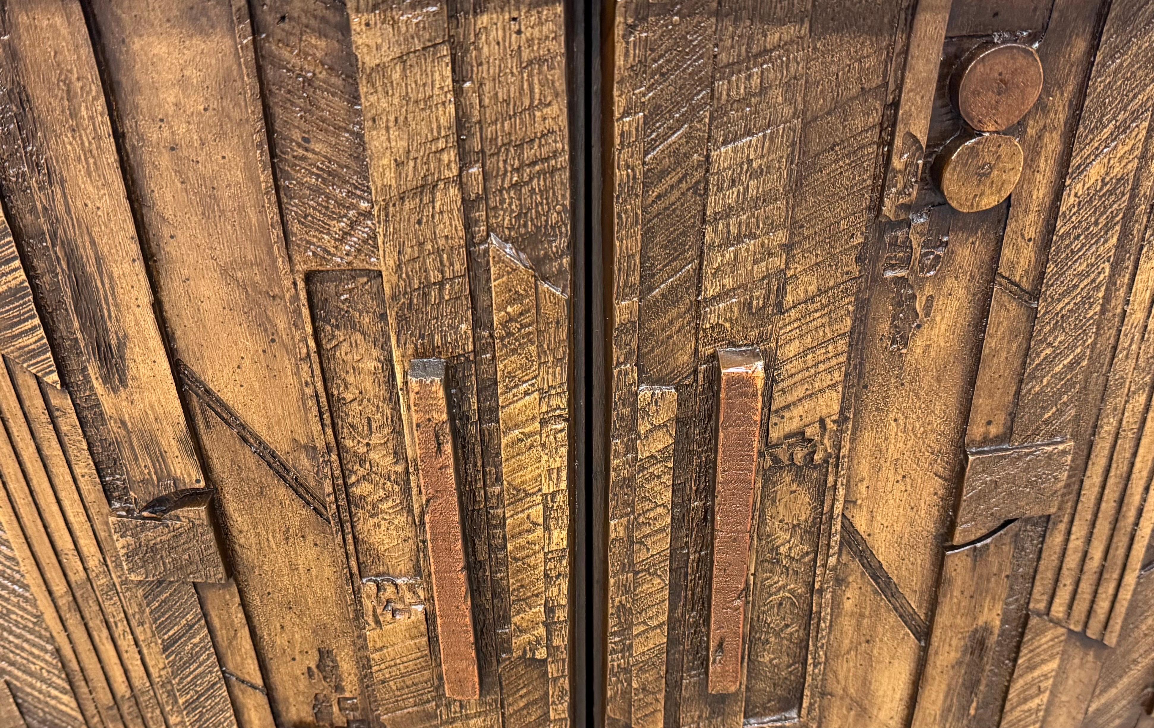 Mid-Century Modern Lane's Brutalist Nachttische - Satz von 2 im Angebot 3