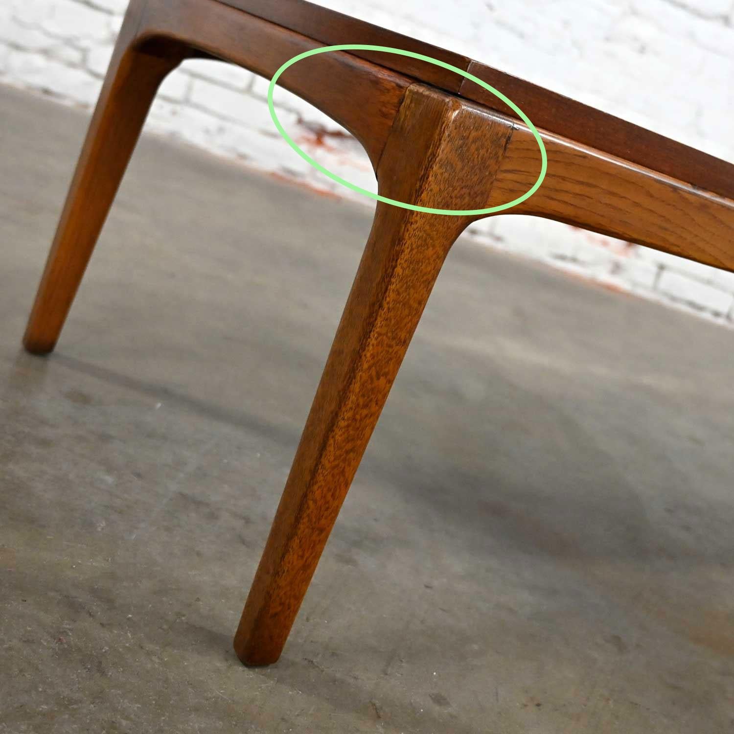Mid-Century Modern Lane Rhythm Collection Long Narrow Rectangular Walnut Coffee 6