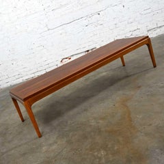 Mid-Century Modern Lane Rhythm Collection Long Narrow Rectangular Walnut Coffee