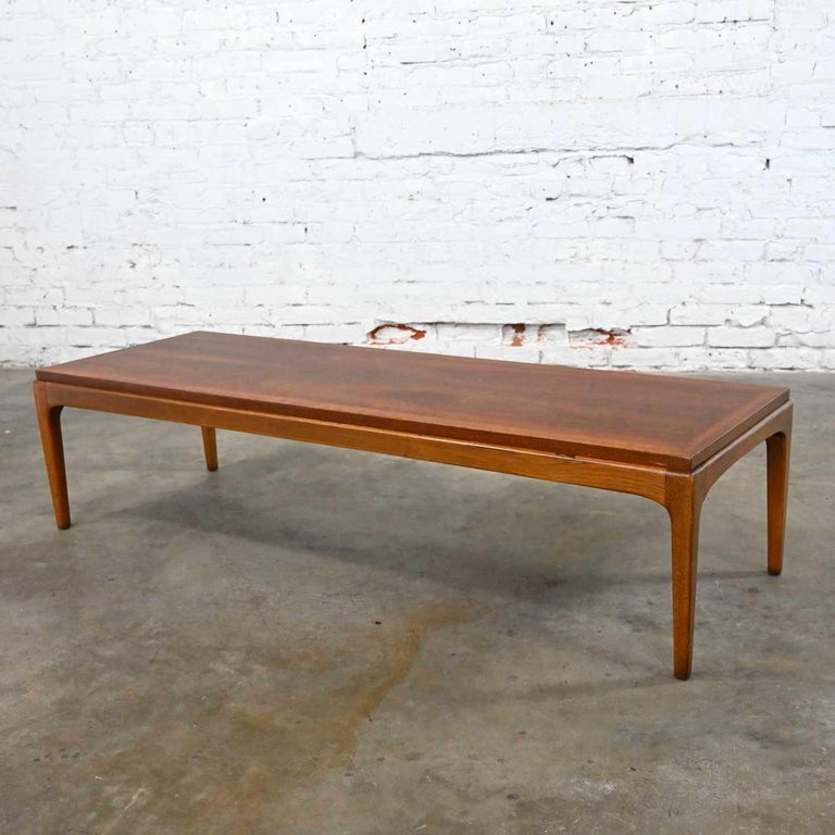 Mid-Century Modern Lane Rhythm Collection Long Narrow Rectangular ...