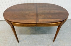 Mid-Century Modern Lane Rhythm Oval Walnut Dining Table