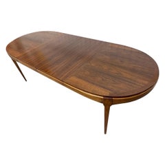 Mid-Century Modern Lane Rhythm Oval Walnut Dining Table