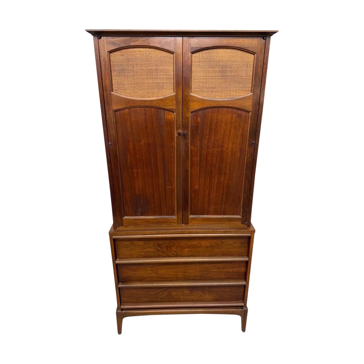 Mid-Century Modern Lane Rhythm Walnut Armoire