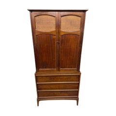 Mid-Century Modern Lane Rhythm Walnut Armoire