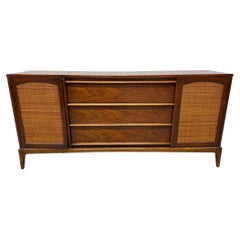Mid-Century Modern Lane's Sideboard Rhythm Walnut & Cane
