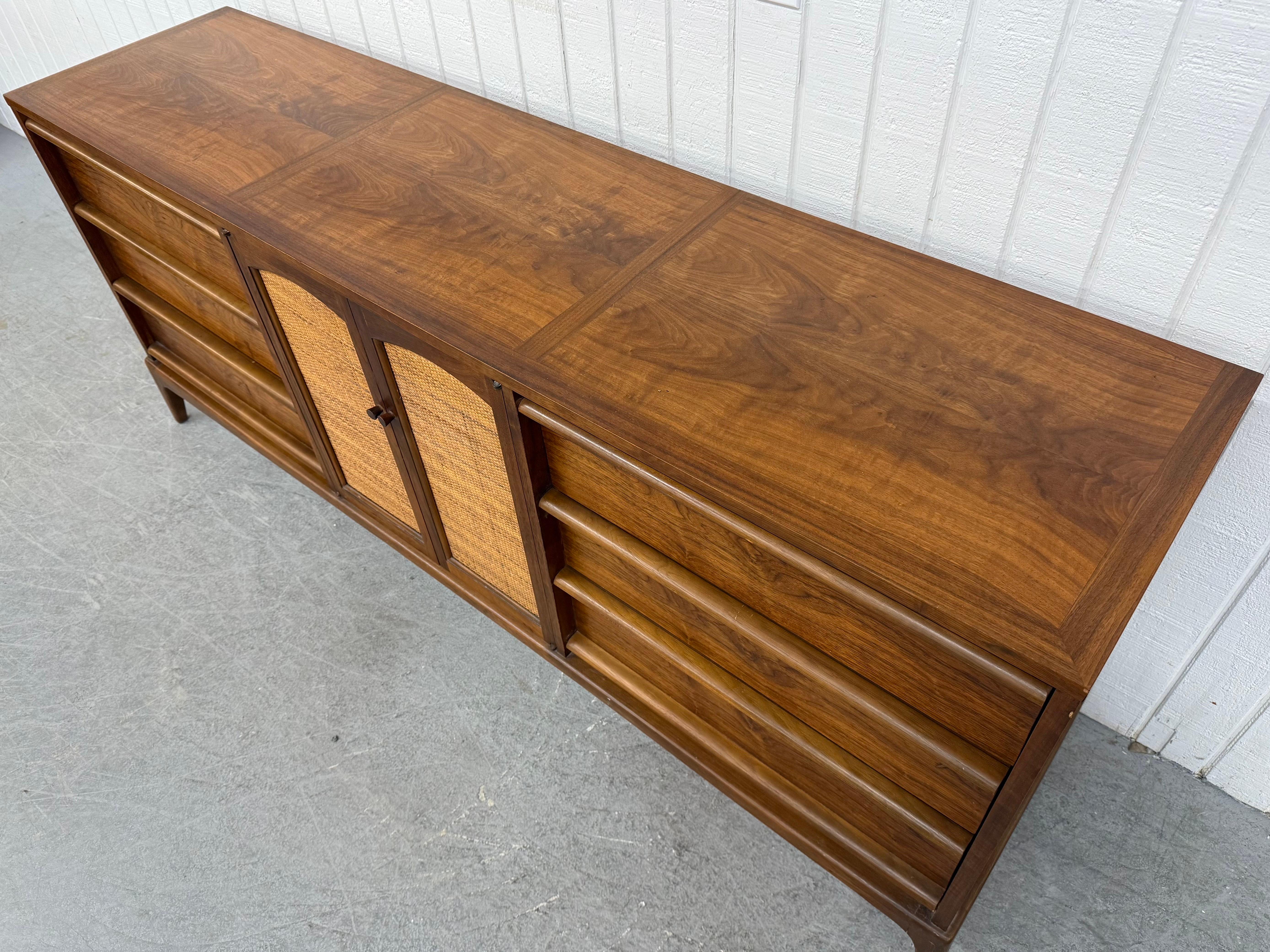Cane Mid-Century Modern Lane Rhythm Walnut Dresser