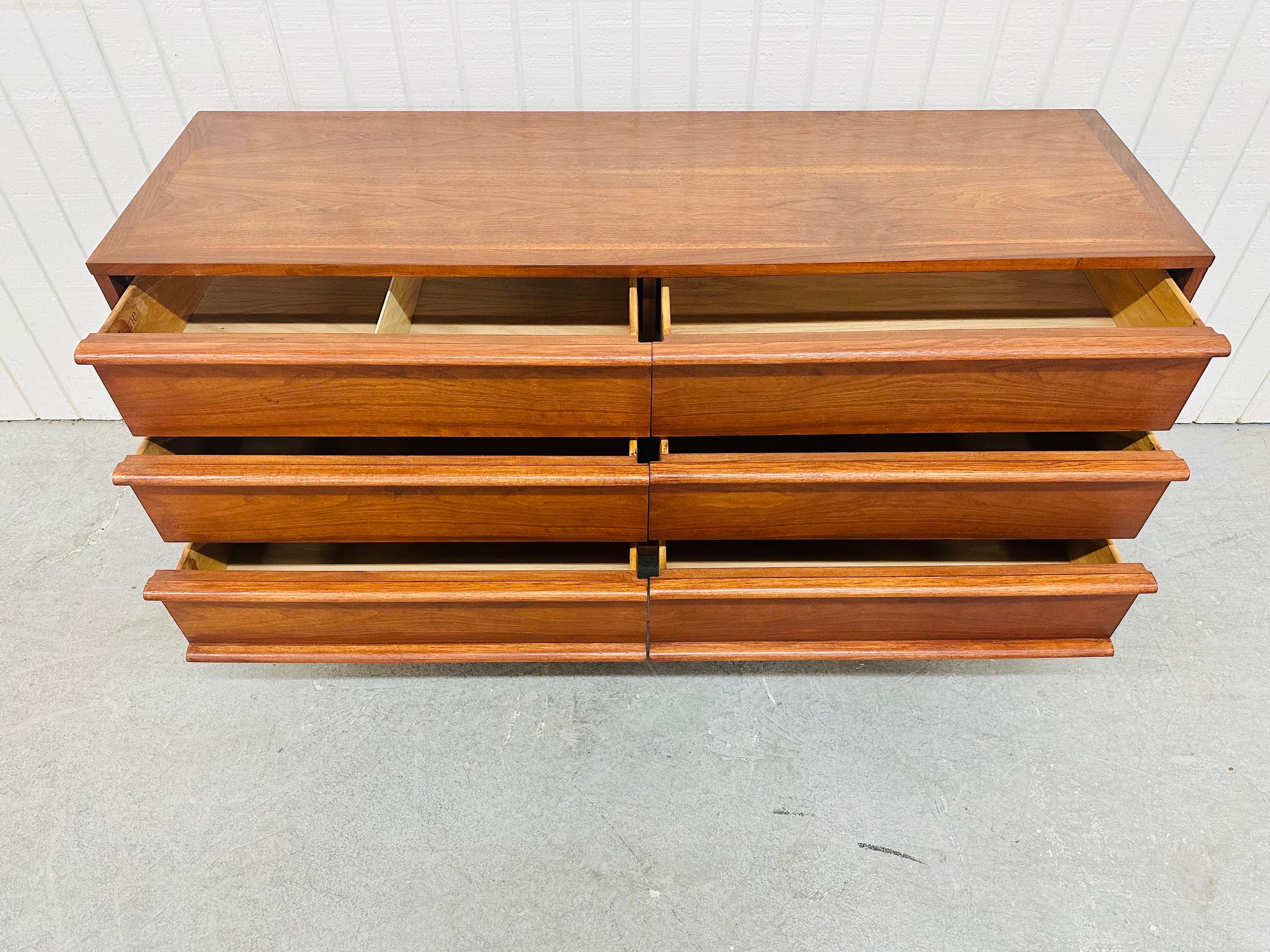 Mid-Century Modern Lane Rhythm Walnut Dresser 2