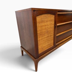 Mid-Century Modern Lane Rhythm Walnut Sideboard - Refinished!