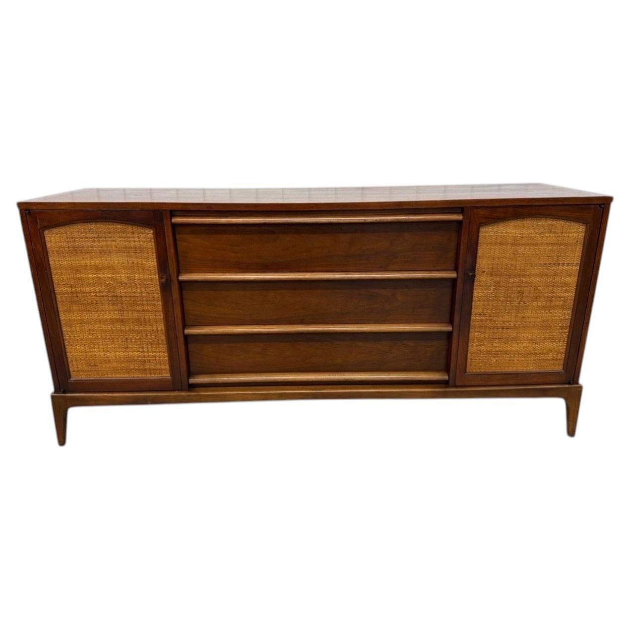 Mid-Century Modern Lane Rhythm Walnut Sideboard - Refinished!