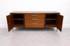 Mid-Century Modern Lane Rosewood Credenza with Drawers and Cabinet Storage
