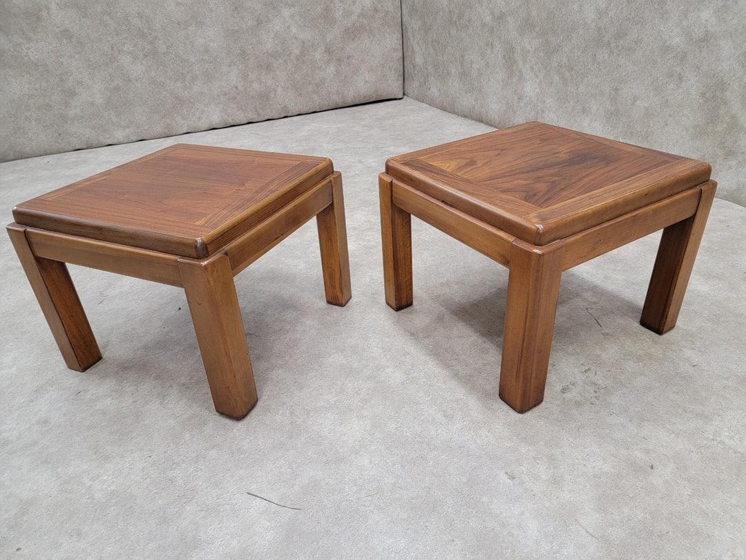 Unknown Mid Century Modern Lane Side Tables - Pair For Sale