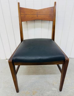 Mid-Century Modern Lane Tuxedo Walnut Desk Chair