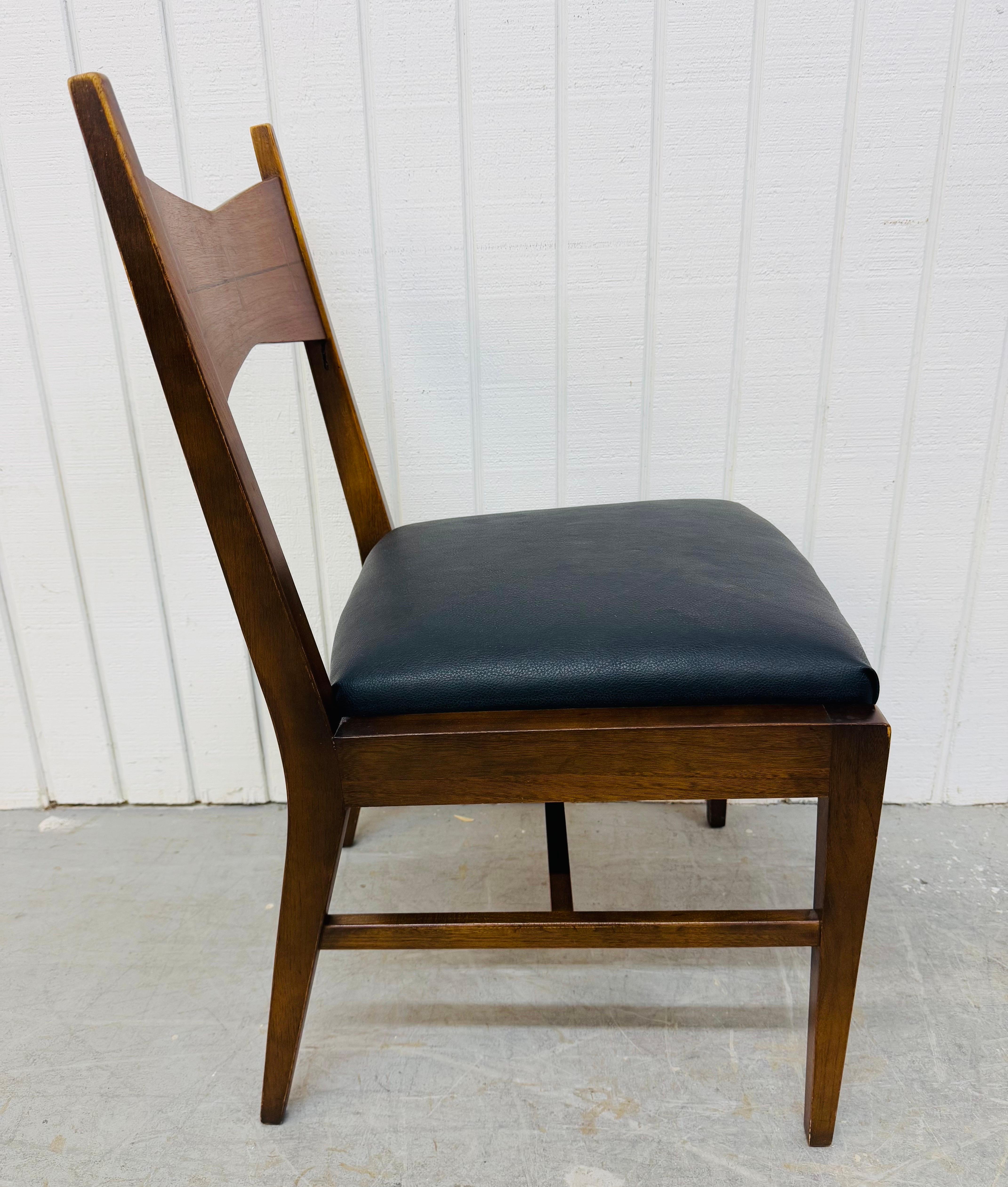 Mid-Century Modern Lane Smoking-Schreibtischstuhl aus Nussbaumholz (Moderne der Mitte des Jahrhunderts) im Angebot