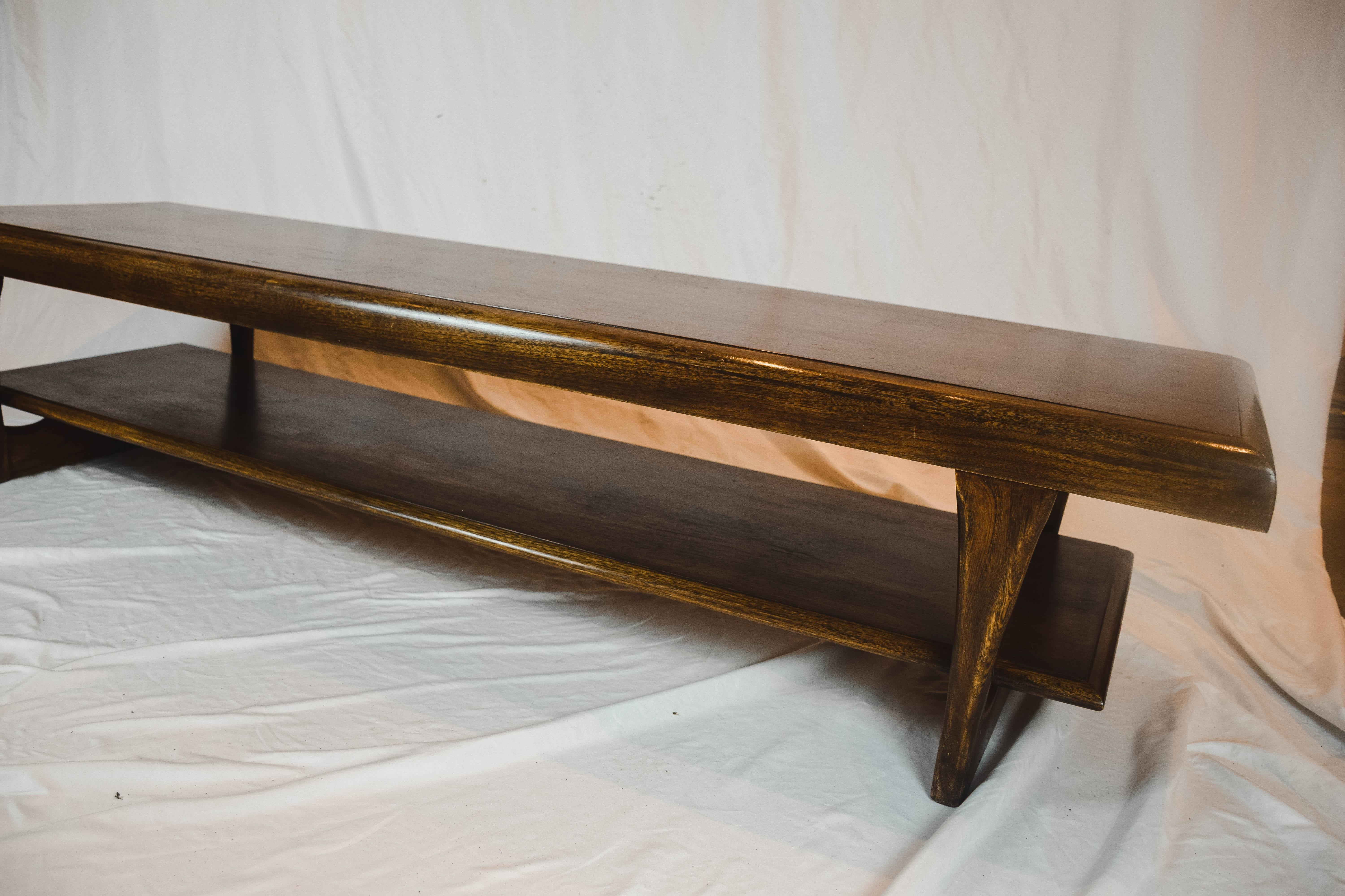 Mid-Century Modern Lane Two-Tier Coffee Table 8