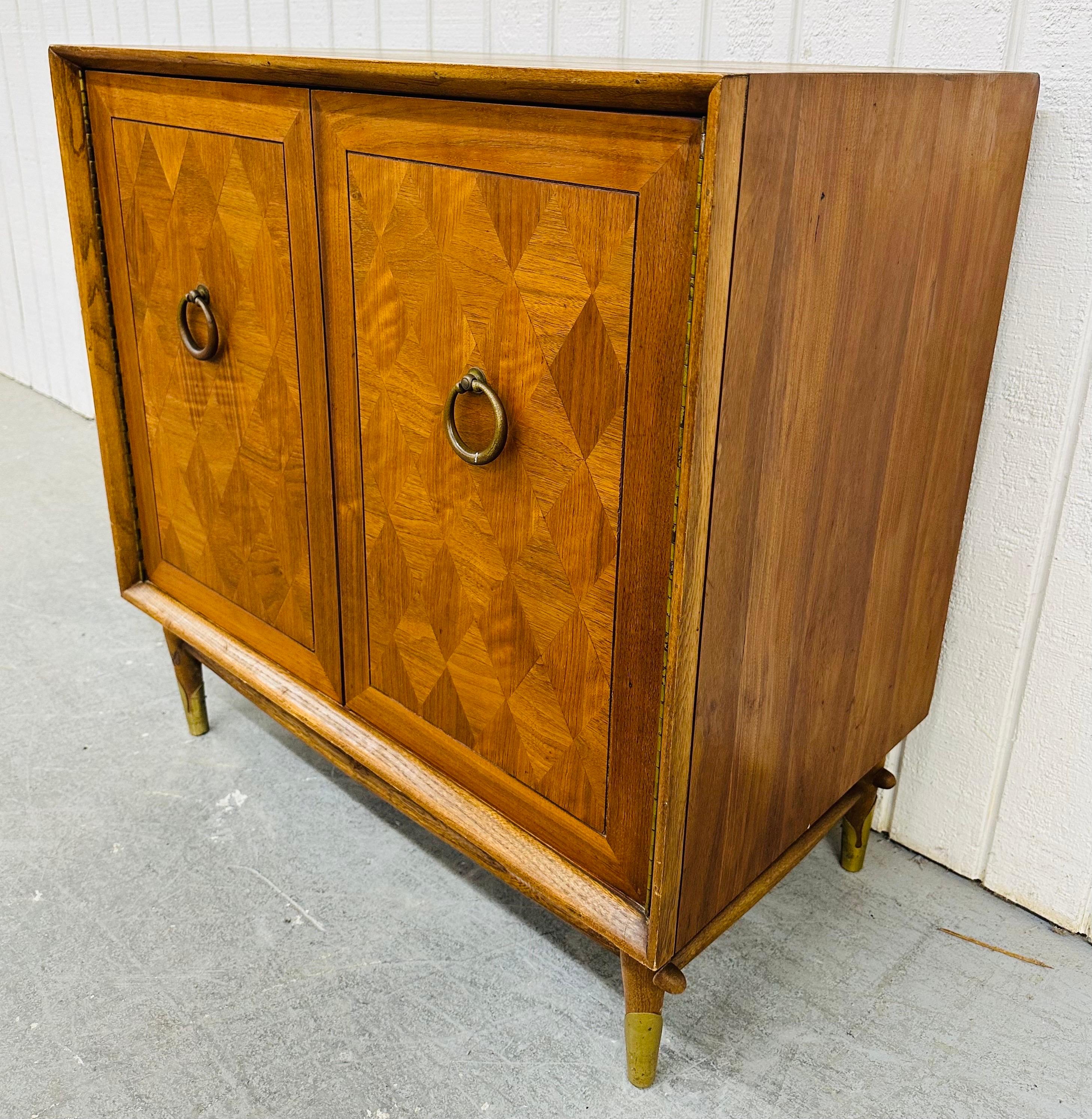 American Mid-Century Modern Lane Walnut Cedar Cabinet