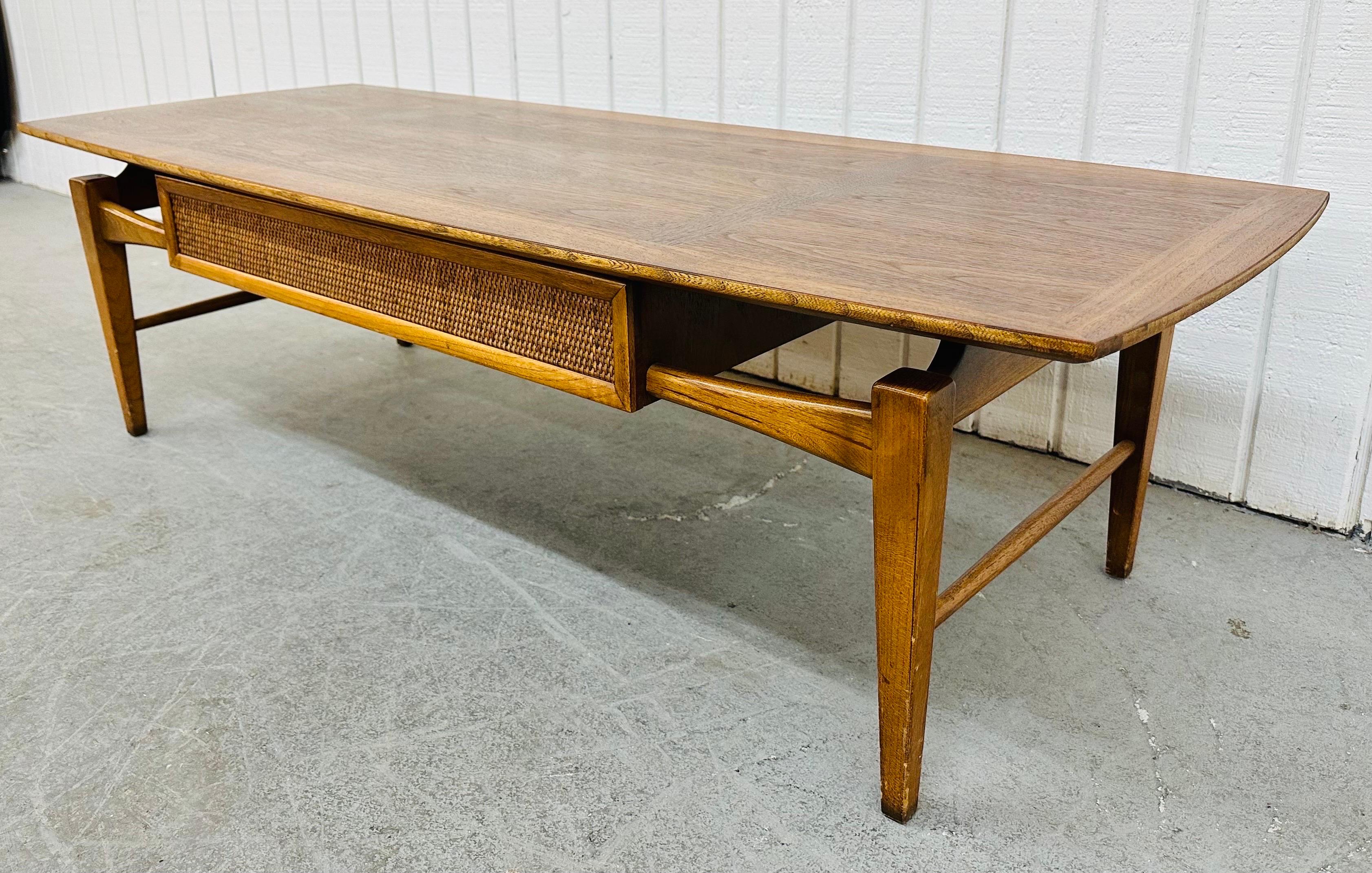 Wood Mid-Century Modern Lane Walnut Coffee Table