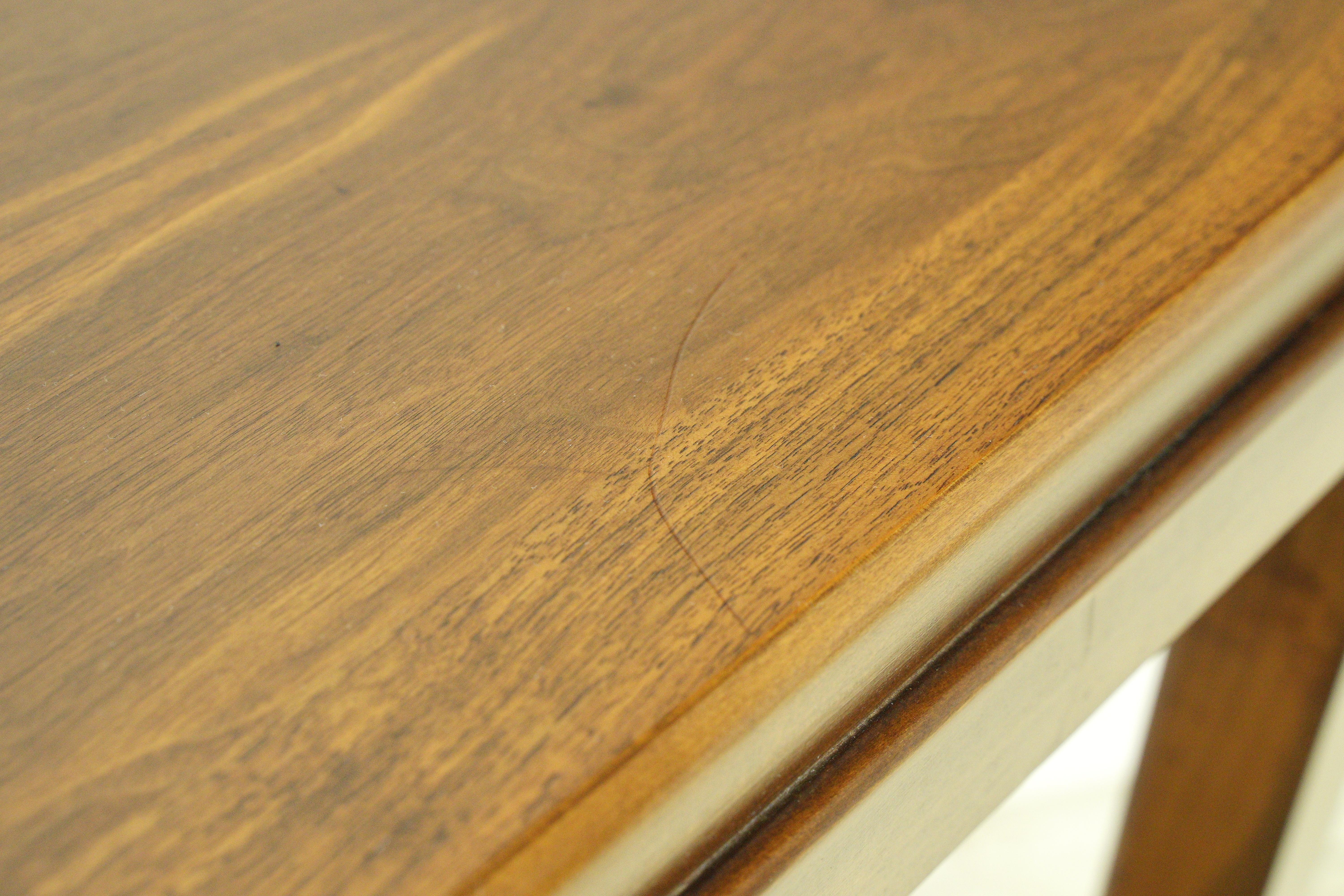 Mid-Century Modern Lane Walnut Console Sofa Table For Sale 2