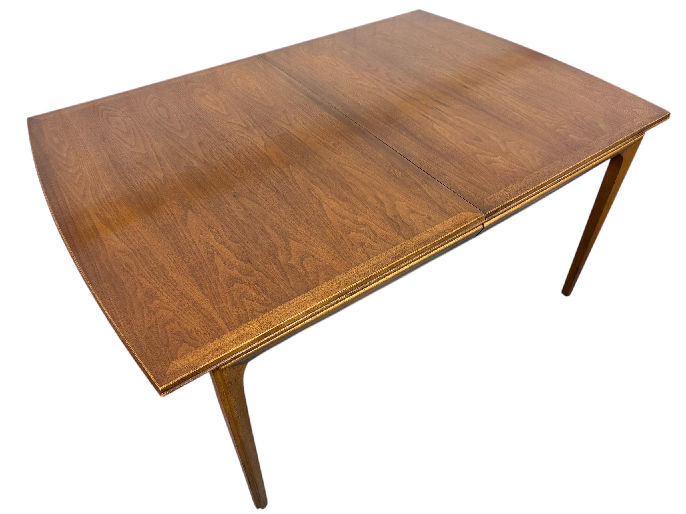 Mid-Century Modern Lane Walnut Dining Table