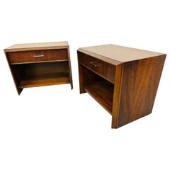 Mid-Century Modern Lane Walnut Nightstands