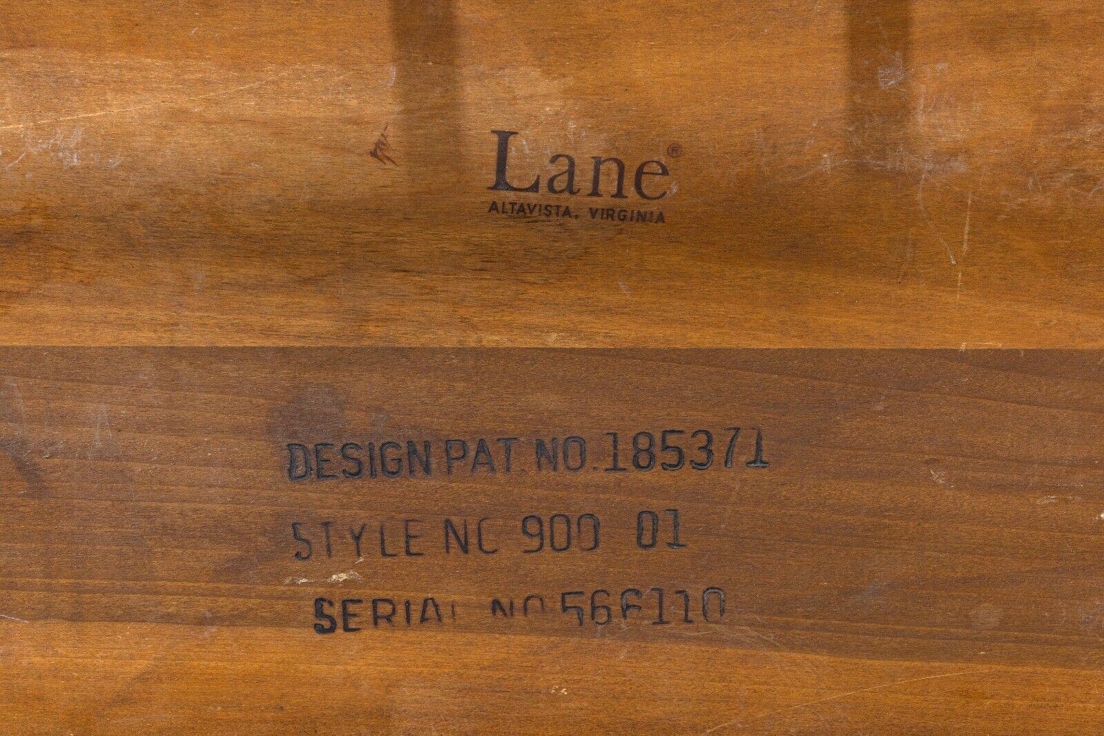 Mid Century Modern Lane Walnut Wood Low Rectangular Coffee Table 2