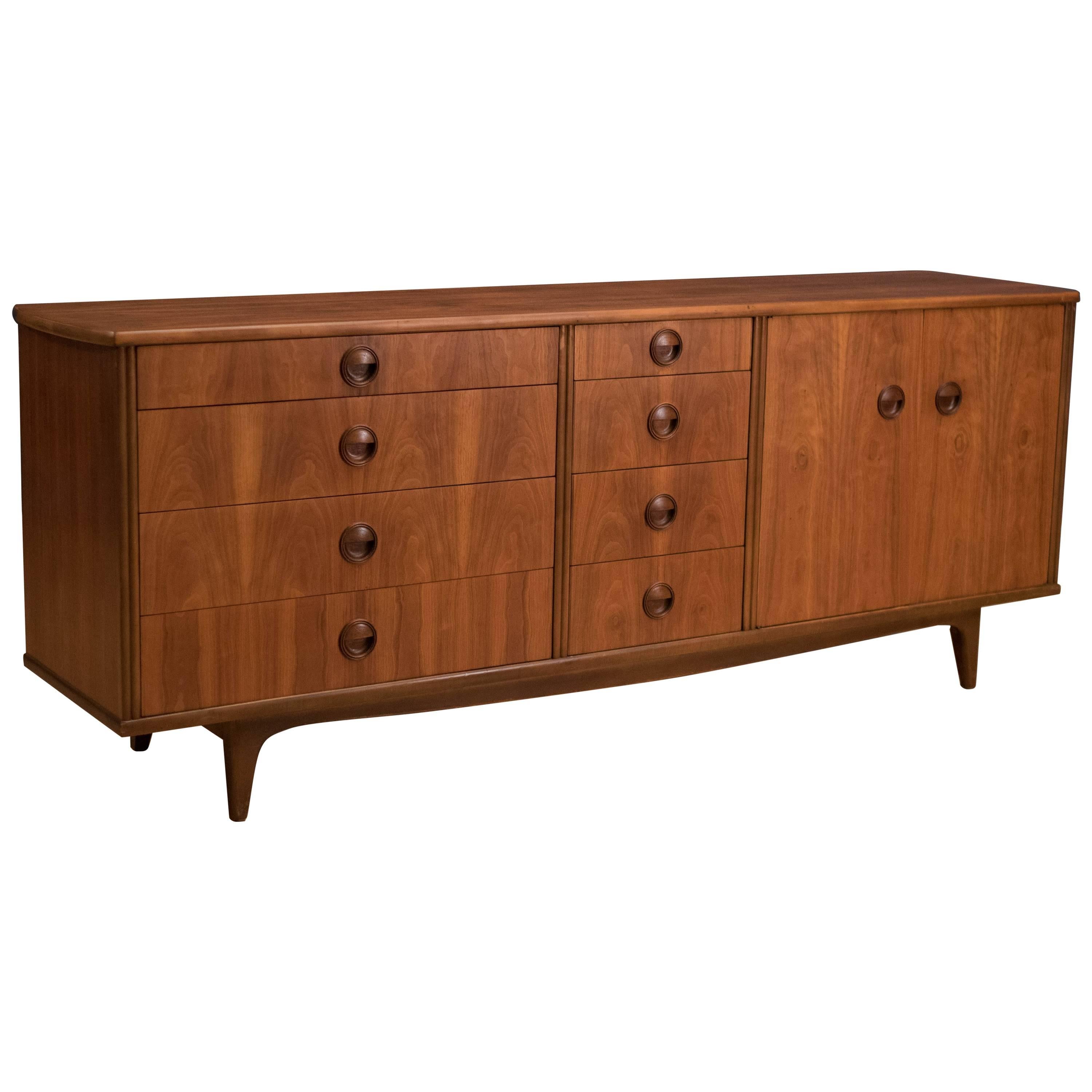 Mid-Century Modern Langstrom Walnut Dresser