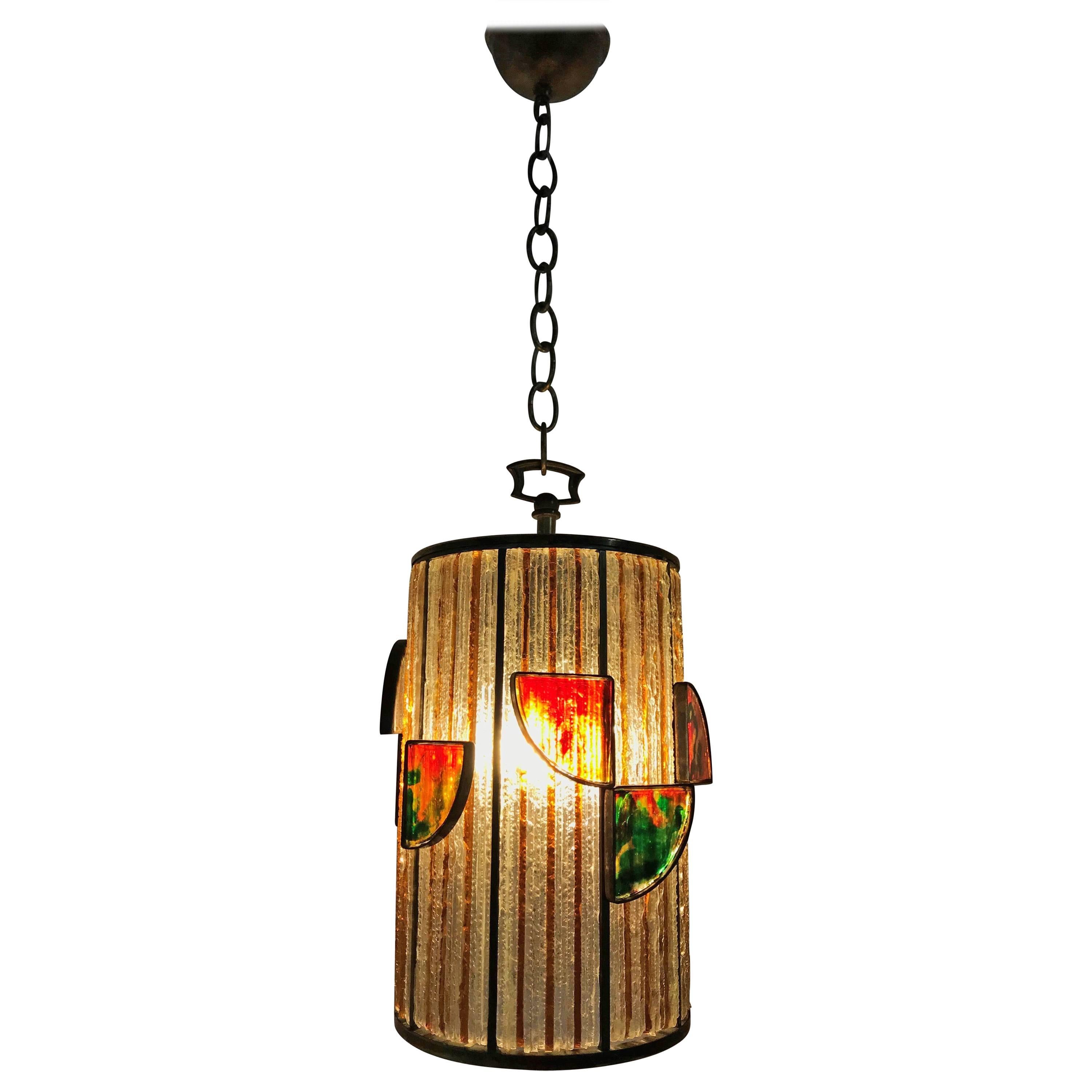 Mid-Century Modern Lantern by Poliarte, Italy, circa 1960