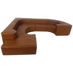 Mid-Century Modern 'Lara' Sectional Sofa by Pamio, Noti Massari and Renato Toso