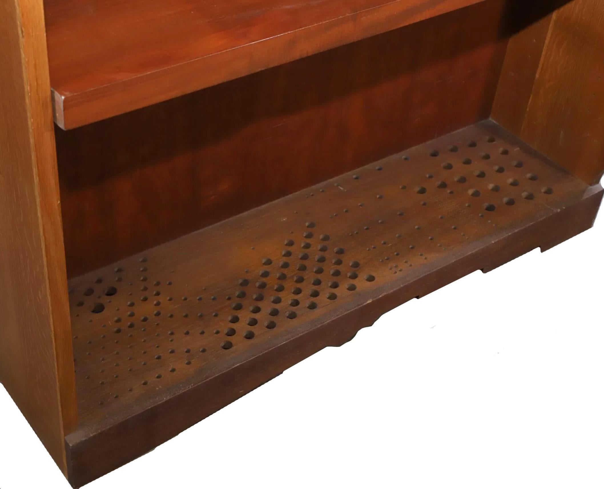 XX secolo Libreria moderna di metà secolo a 4 ripiani Oak Oak americano Studio A in vendita