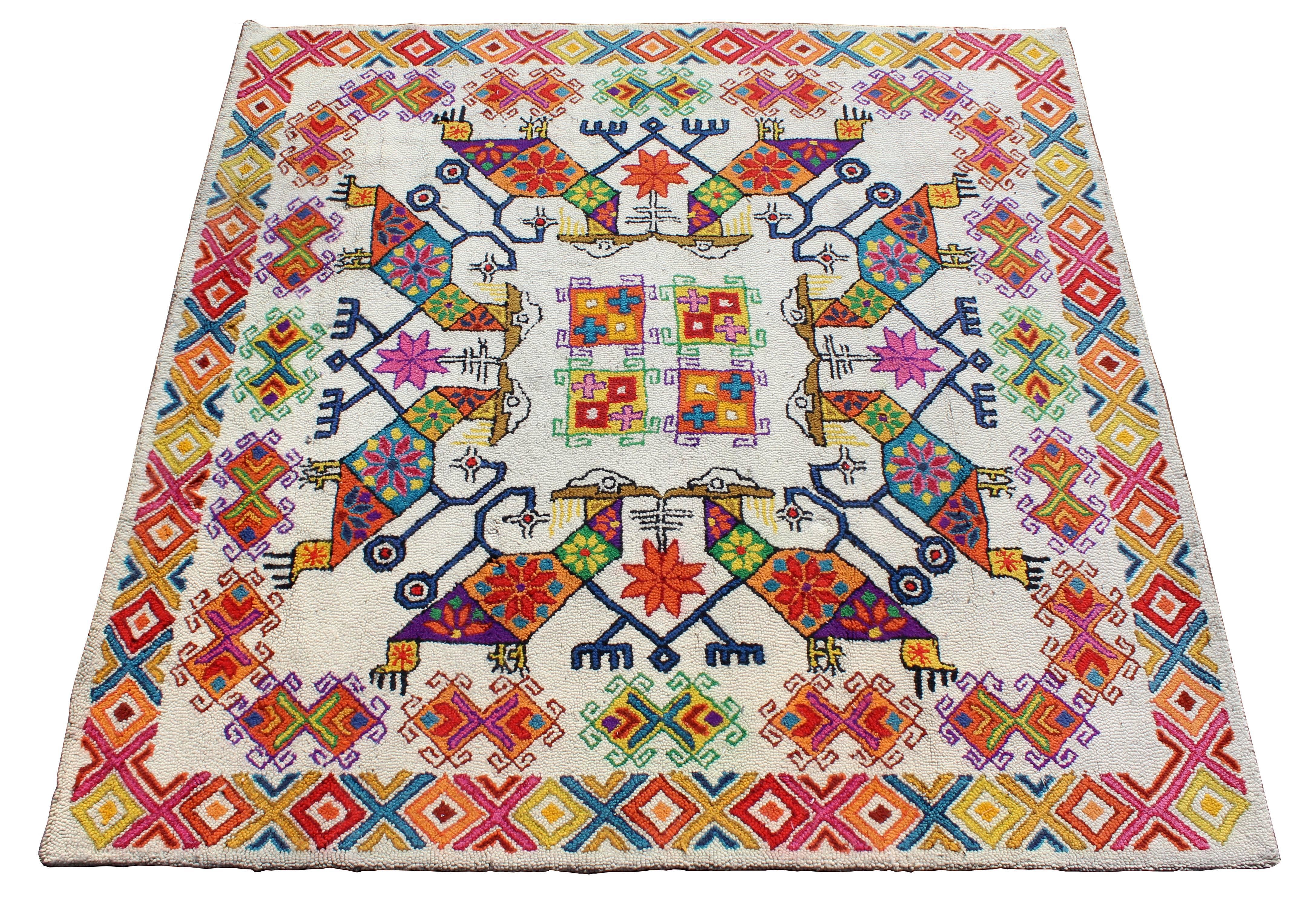 Mexican Area Rug Carpet At 1stdibs, Mexican Area Rugs