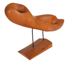 Mid-Century Modern Large Abstract Wood Table Sculpture after Don Shoemaker