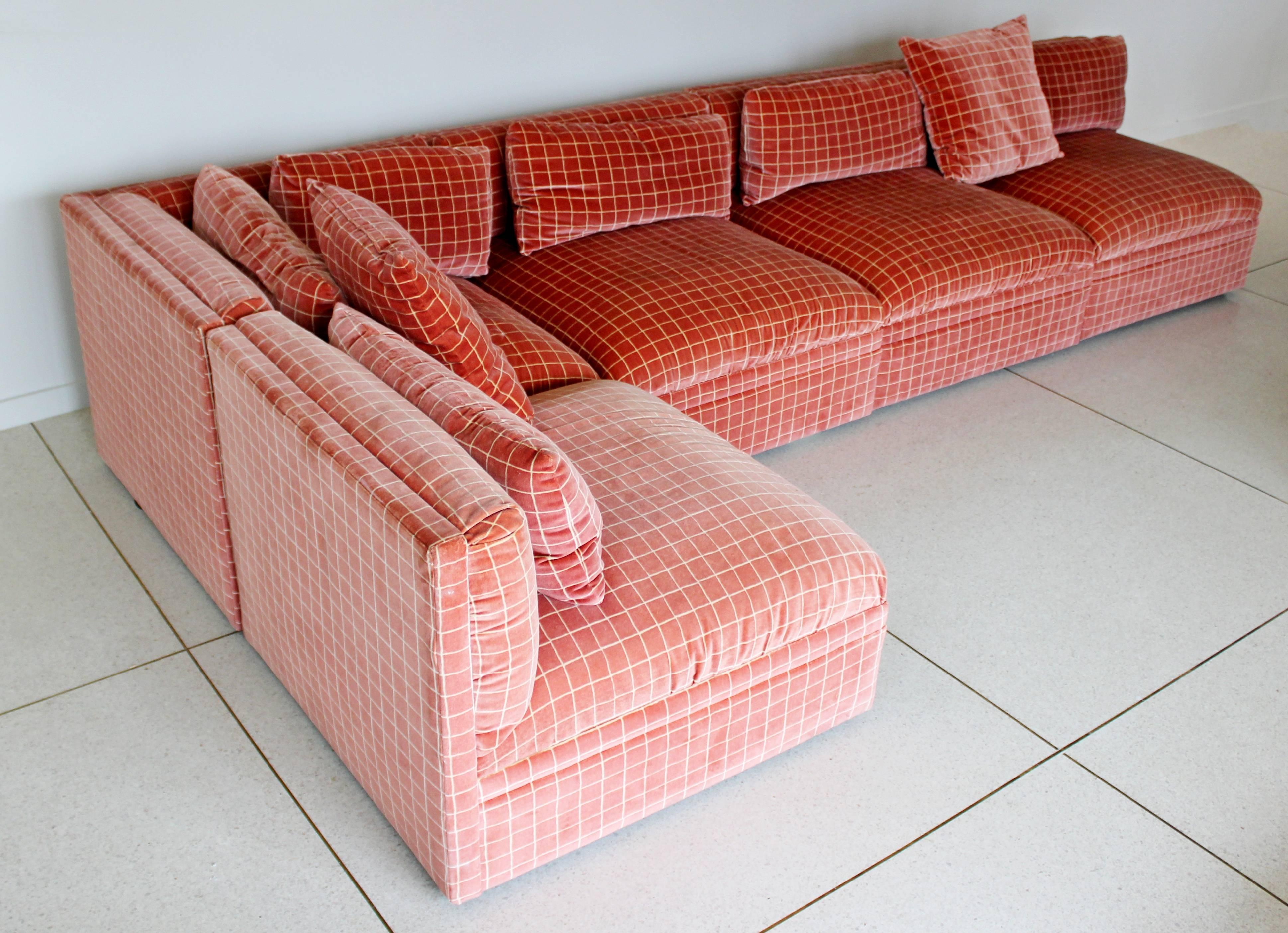 Late 20th Century Mid-Century Modern Large Baughman Directional Nine-Piece Sectional Sofa, 1970s