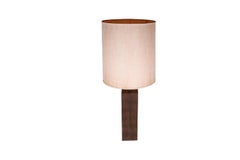 Mid-Century Modern Large Block Table Lamp Milo Baughman Style