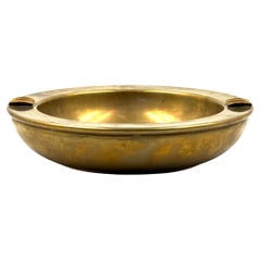 Mid-century modern large brass ashtray, Italy 1950s