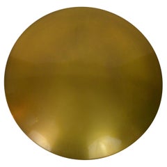 Mid-Century Modern Large Brass Flush Mount Ceiling / Wall Light, Florian Schulz