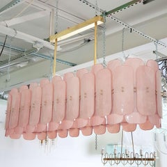 Very large Murano glass/brass chandelier Italy