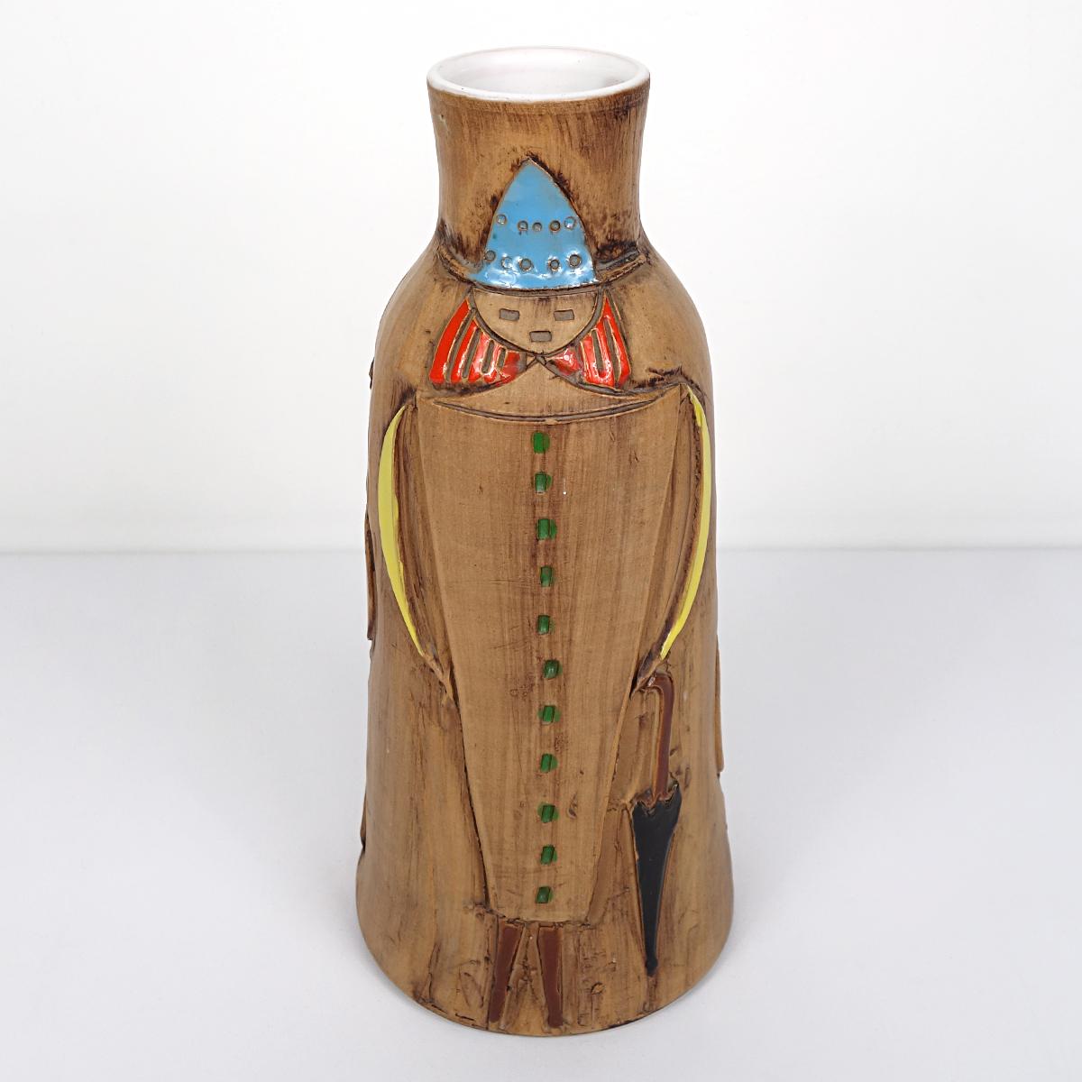 Grand vase en céramique moderne du milieu du siècle dernier de Fratelli Fancuillacci, Italie en vente 6