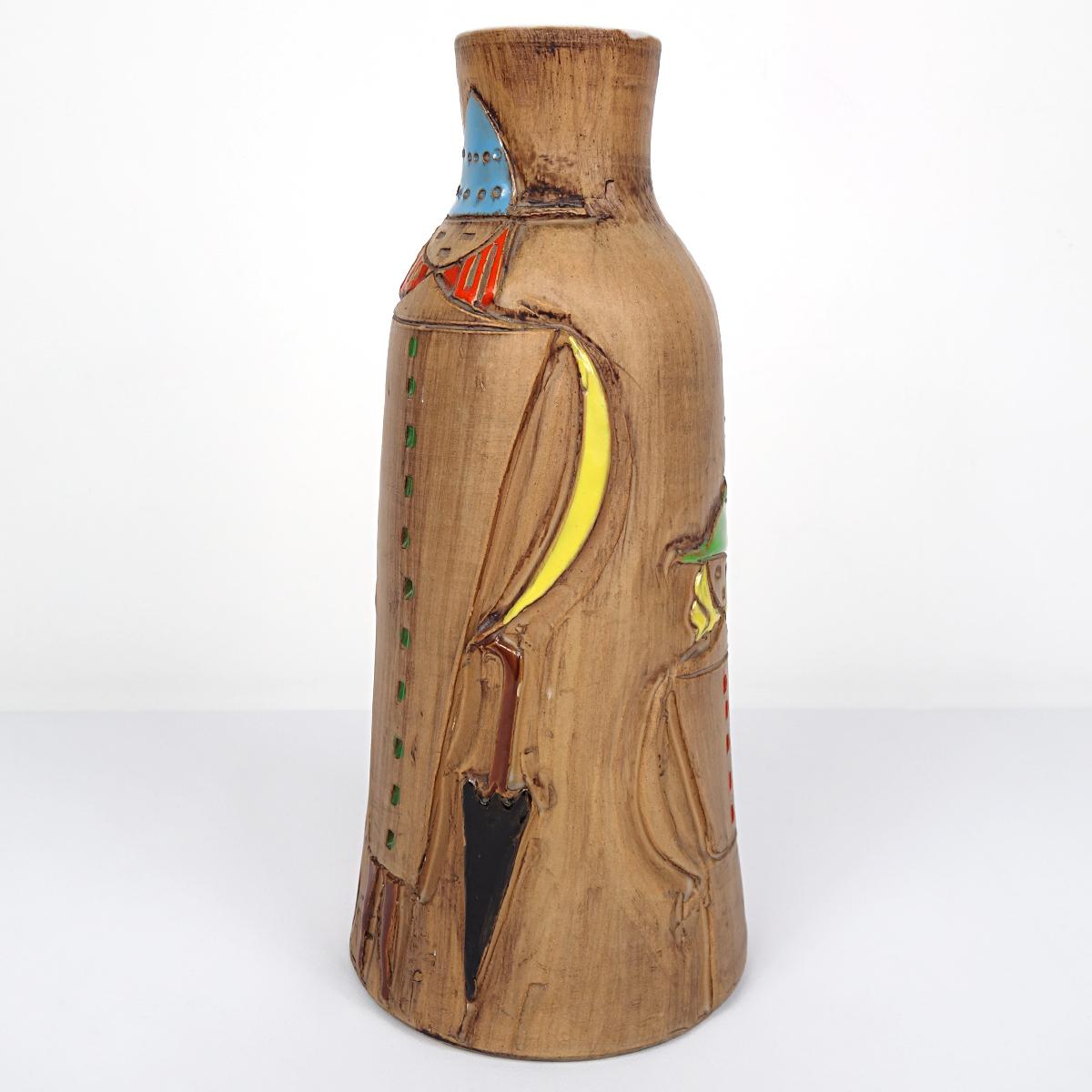 Grand vase en céramique moderne du milieu du siècle dernier de Fratelli Fancuillacci, Italie Bon état - En vente à Doornspijk, NL