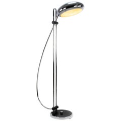 Mid-Century Modern Large Chrome Steel Italian Arc Floor Lamp by T-Pons, 1970