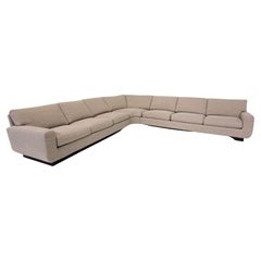 Mid-Century Modern Large Corner Sofa, Italy, 1970s - New Upholstery
