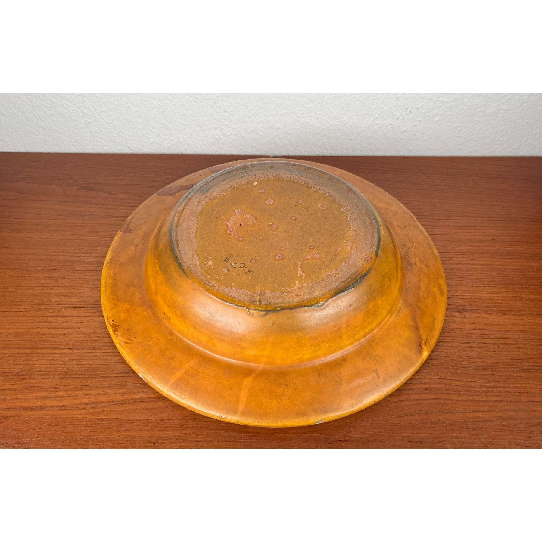 Cuenco grande de cerámica danesa Studio Pottery de mediados de siglo, años 60 en venta 10