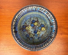 Große Schale aus dänischer Studio Pottery aus der Jahrhundertmitte, Bangholm, 1960er Jahre