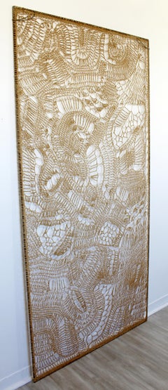 Mid-Century Modern Large Delicate Hanging Fiber Wall Art