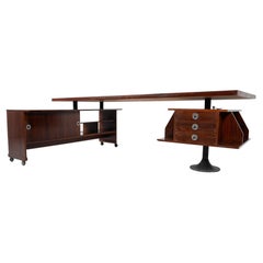 Mid-Century Modern Large Desk with Drawers, Italy, 1960s