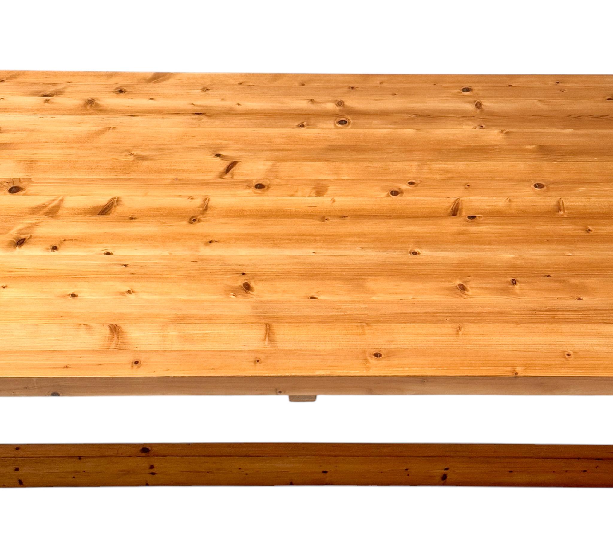 Grande table de salle à manger moderne du milieu du siècle dernier, 1970 en vente 4