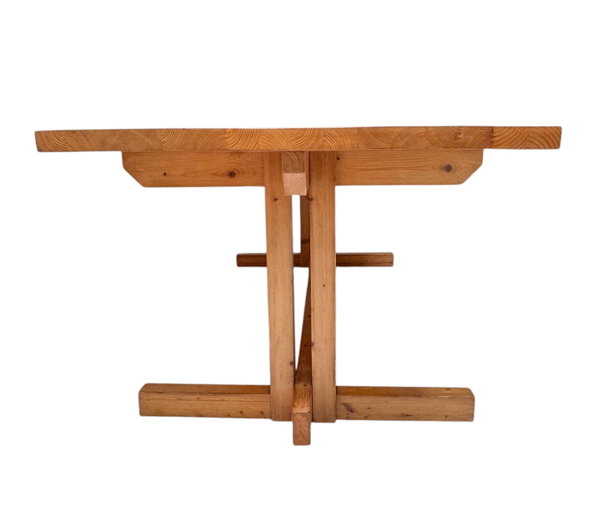 Grande table de salle à manger moderne du milieu du siècle dernier, 1970 en vente 5
