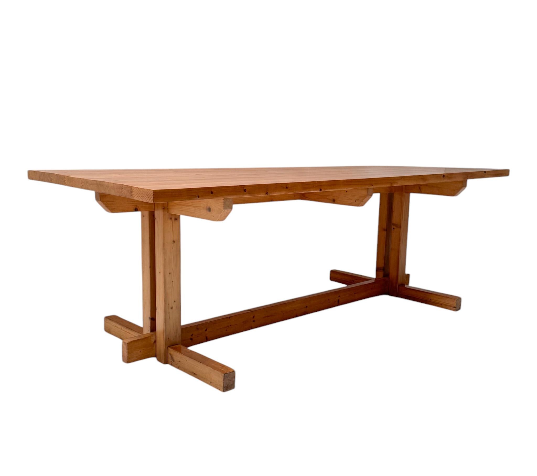 Mid-Century Modern Grande table de salle à manger moderne du milieu du siècle dernier, 1970 en vente