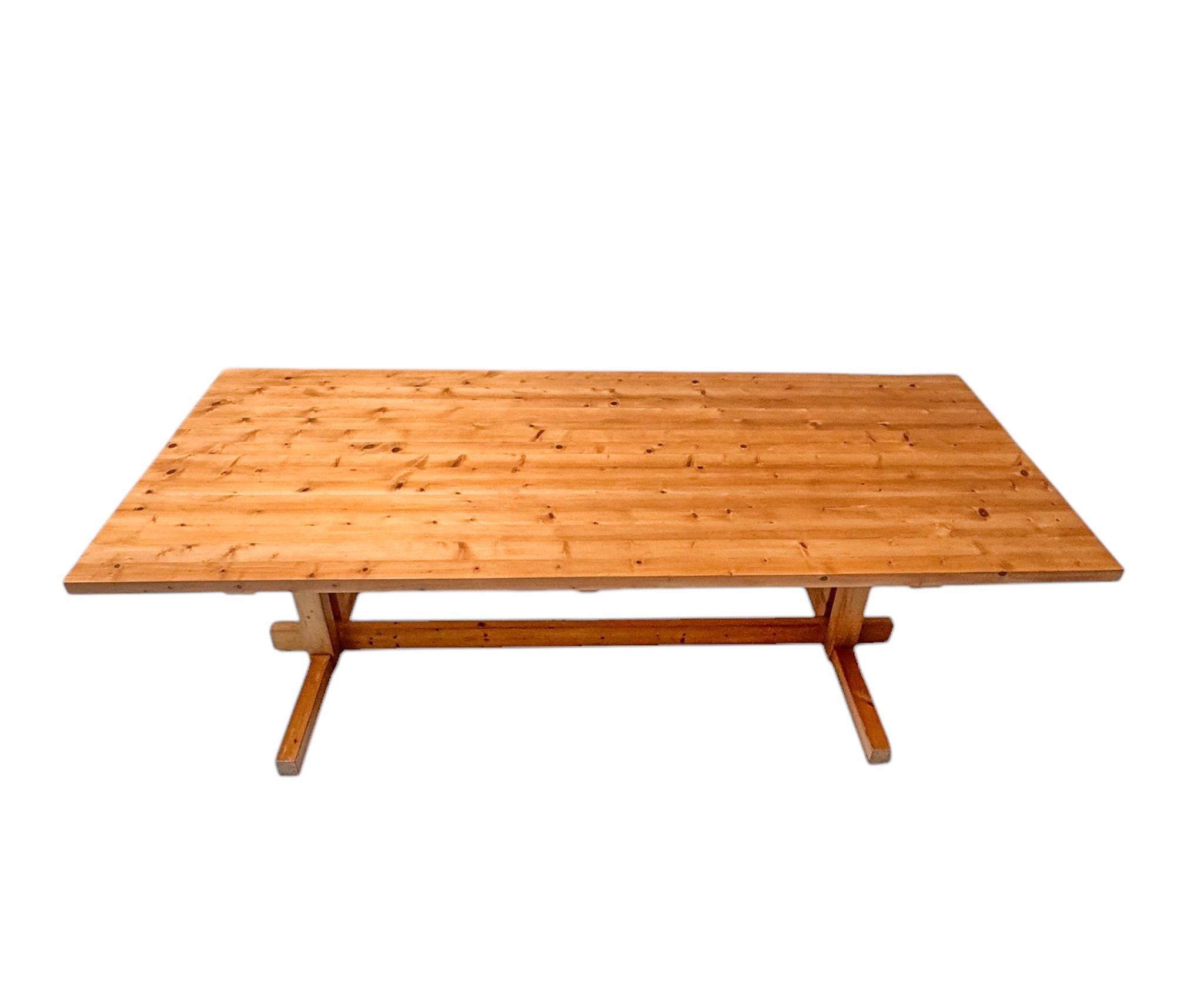 Grande table de salle à manger moderne du milieu du siècle dernier, 1970 Bon état - En vente à Amsterdam, NL
