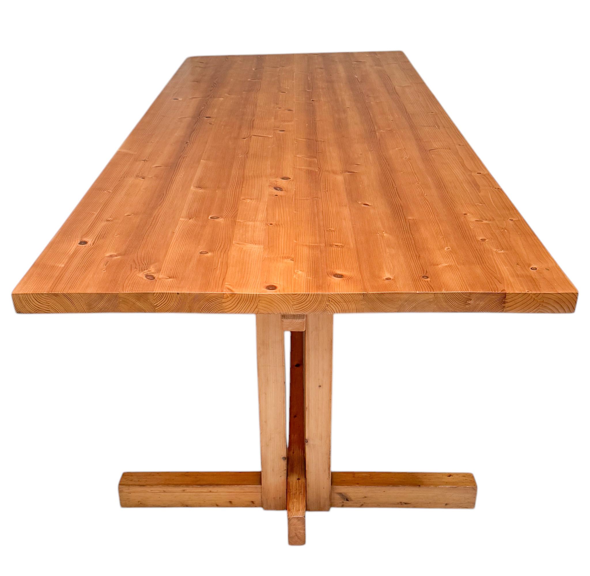 Fin du 20e siècle Grande table de salle à manger moderne du milieu du siècle dernier, 1970 en vente
