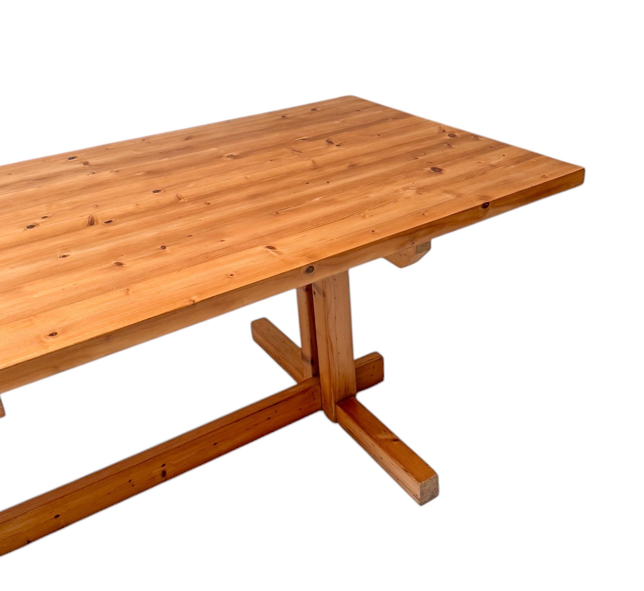 Grande table de salle à manger moderne du milieu du siècle dernier, 1970 en vente 2