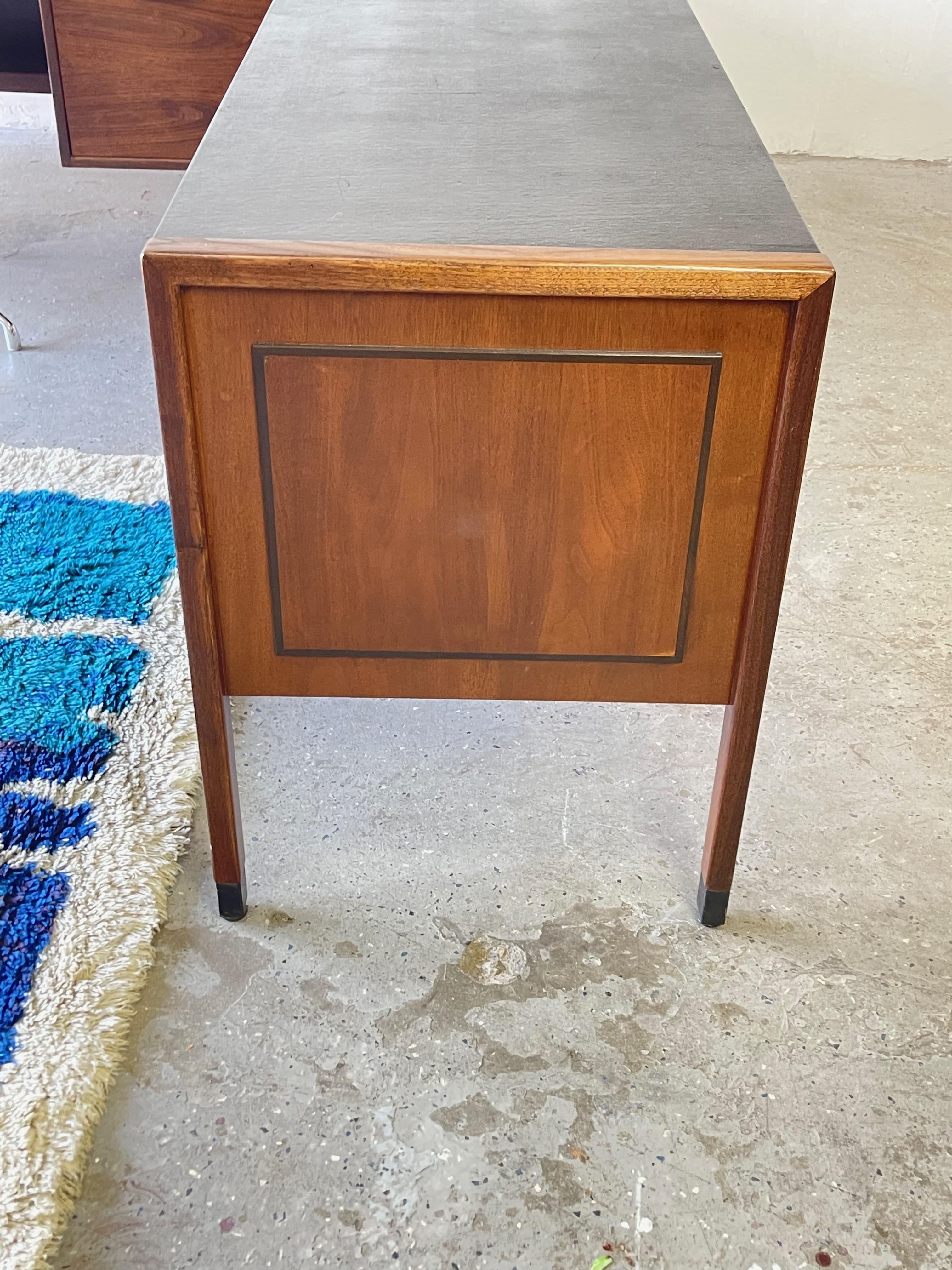 Mid-Century Modern Large Executive Desk & Credenza by Jens Risom 2